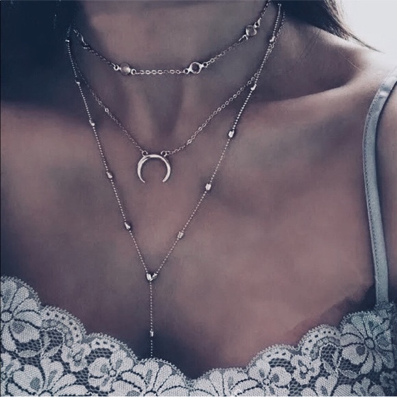 🌙”Love you to the Moon”🌙SILVER NECKLACE - Picture 3 of 3